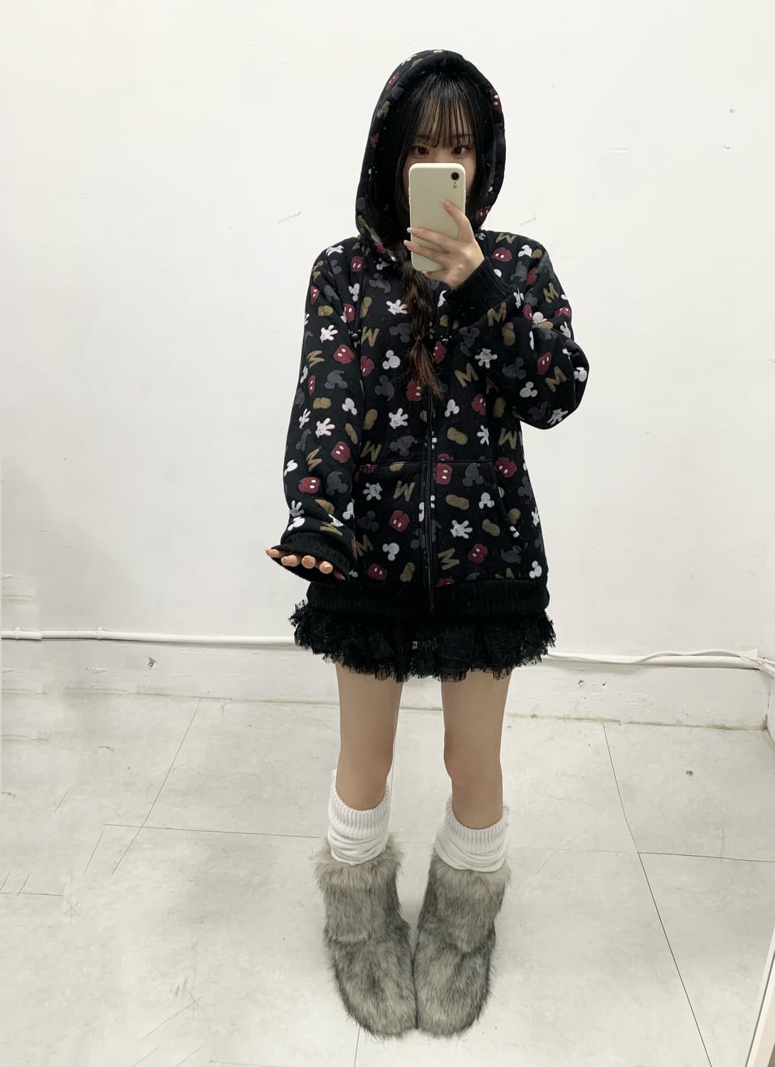 [DISNEY] 미키마우스 폭닥 후드집업 상품이미지2