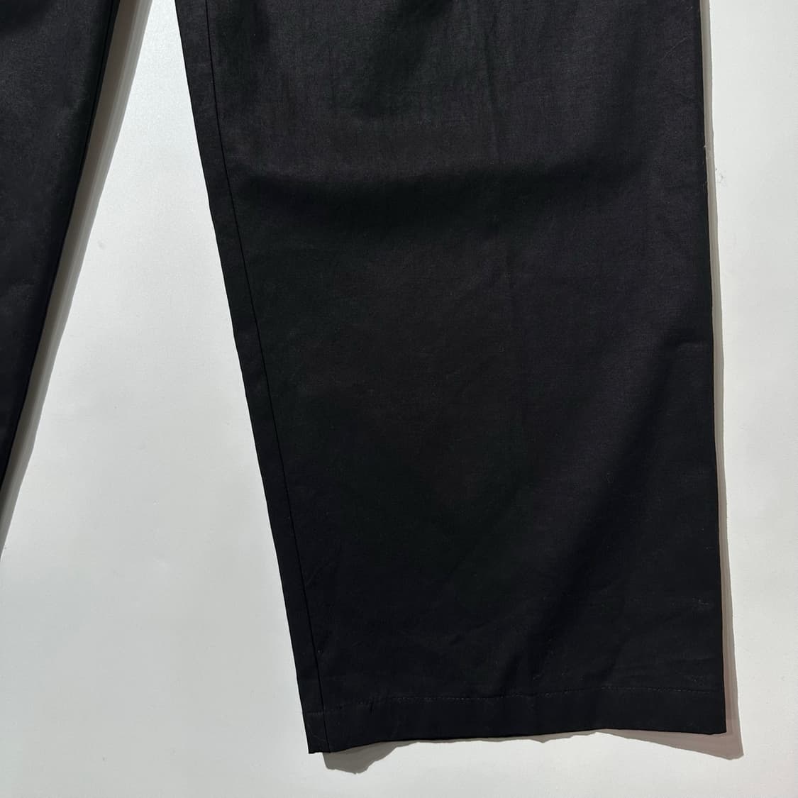 포터리 코튼 린넨 투 플리츠 와이드 치노 팬츠 리질리언트 하드 피니쉬 상품이미지5