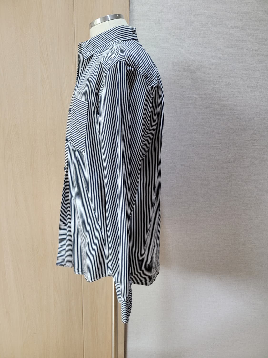 행텐 Hangten 남자 스트라이프 셔츠 105 네이비 상품이미지5