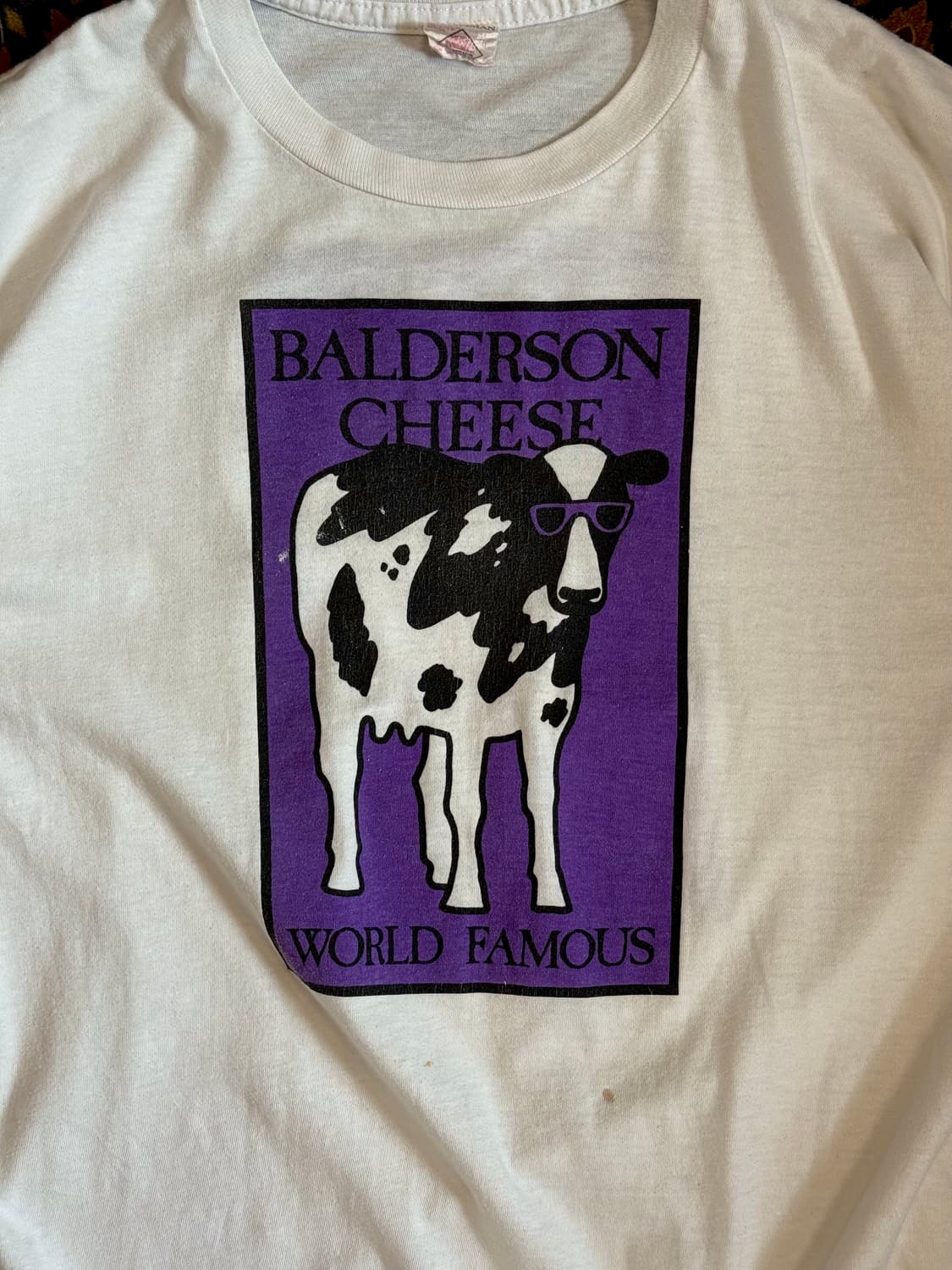 80-90s 볼더슨 치즈 로고 빈티지 티셔츠 벤앤제리스 상품이미지2
