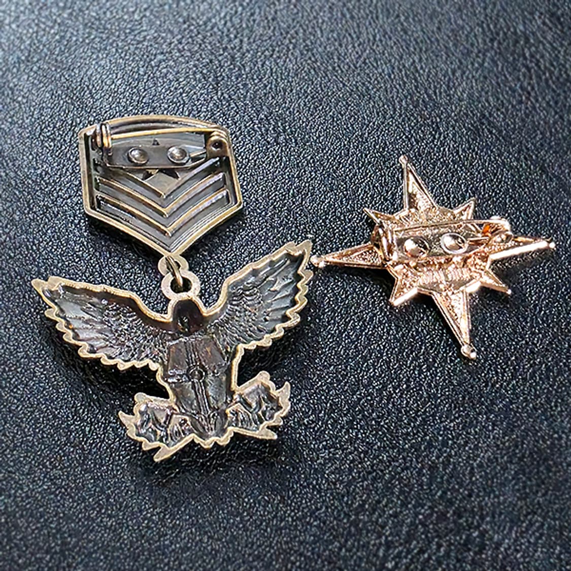 Aegis 브로치 남자 여자 엔틱 빈티지 명품 독수리 방패 상품이미지4