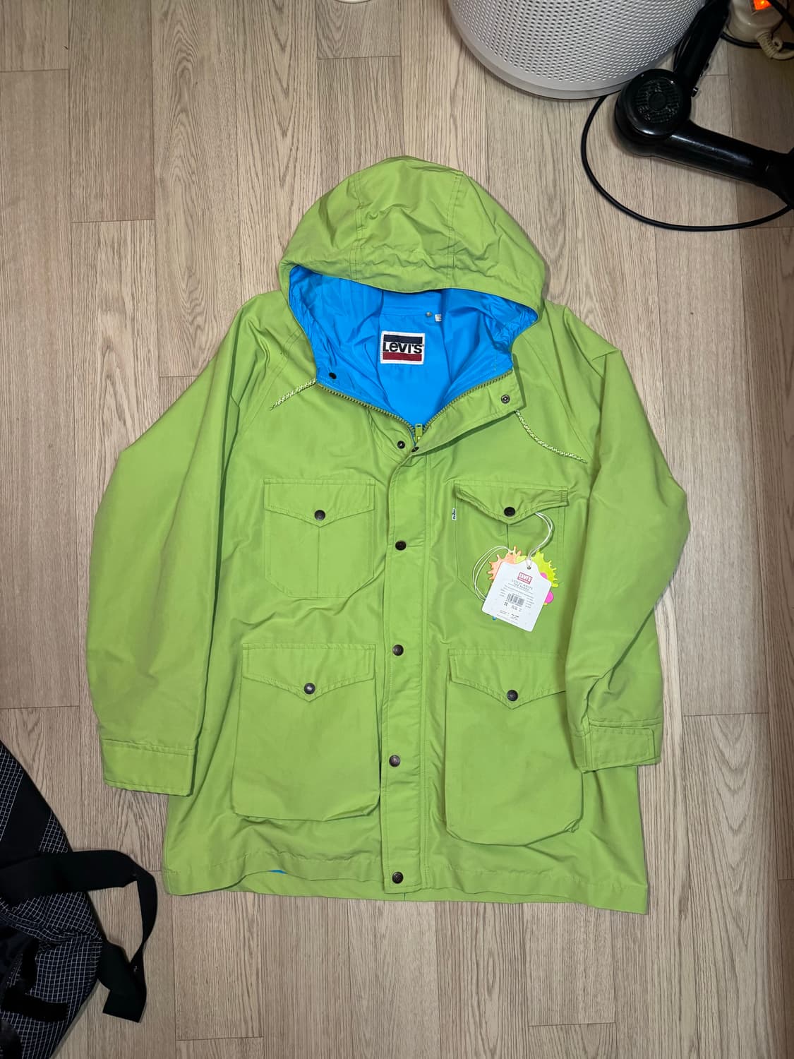 리바이스 화이트탭 마운틴 파카 라임 블루 상품이미지1