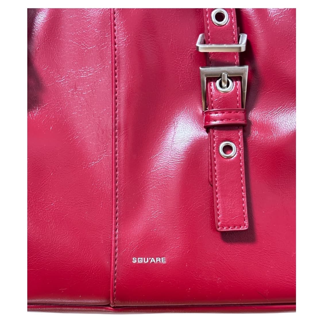 스퀘어라인 마리오 숄더백 크랙 레드 상품이미지3