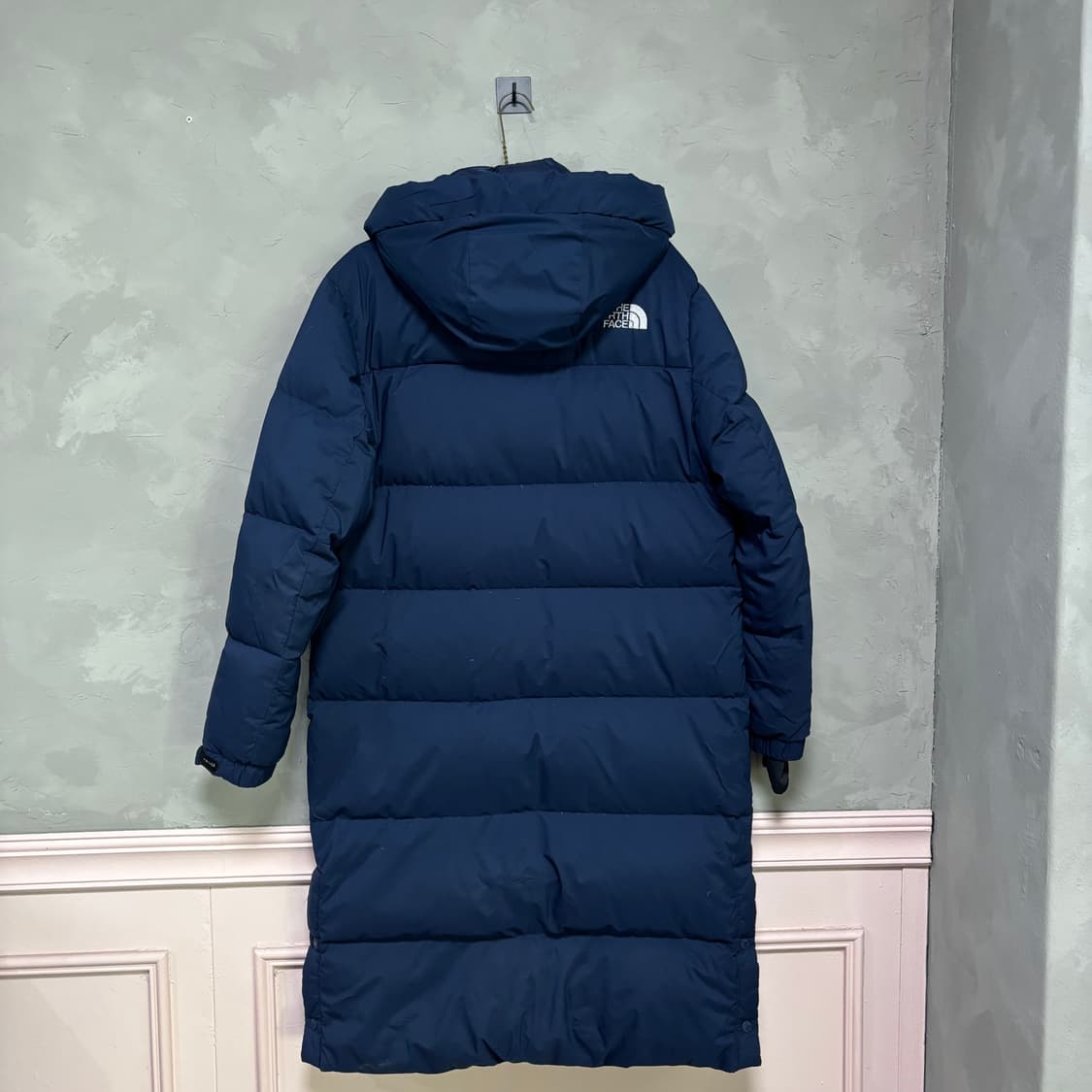 노스페이스 구스다운 롱패딩 네이비 상품이미지4
