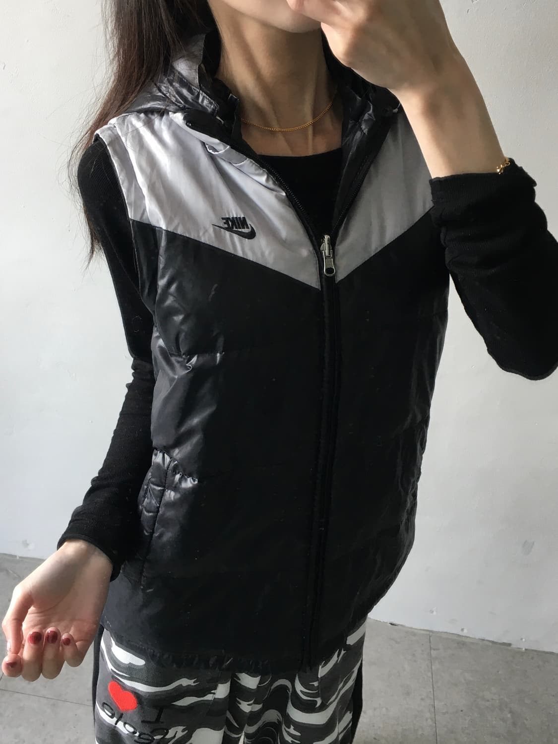 나이키 가슴로고 패딩조끼 상품이미지1