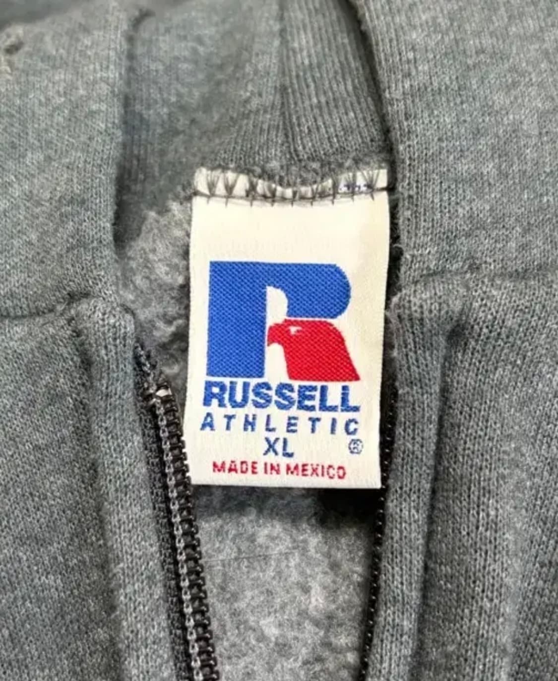 90s 러셀 후드집업 다크그레이XL 상품이미지5