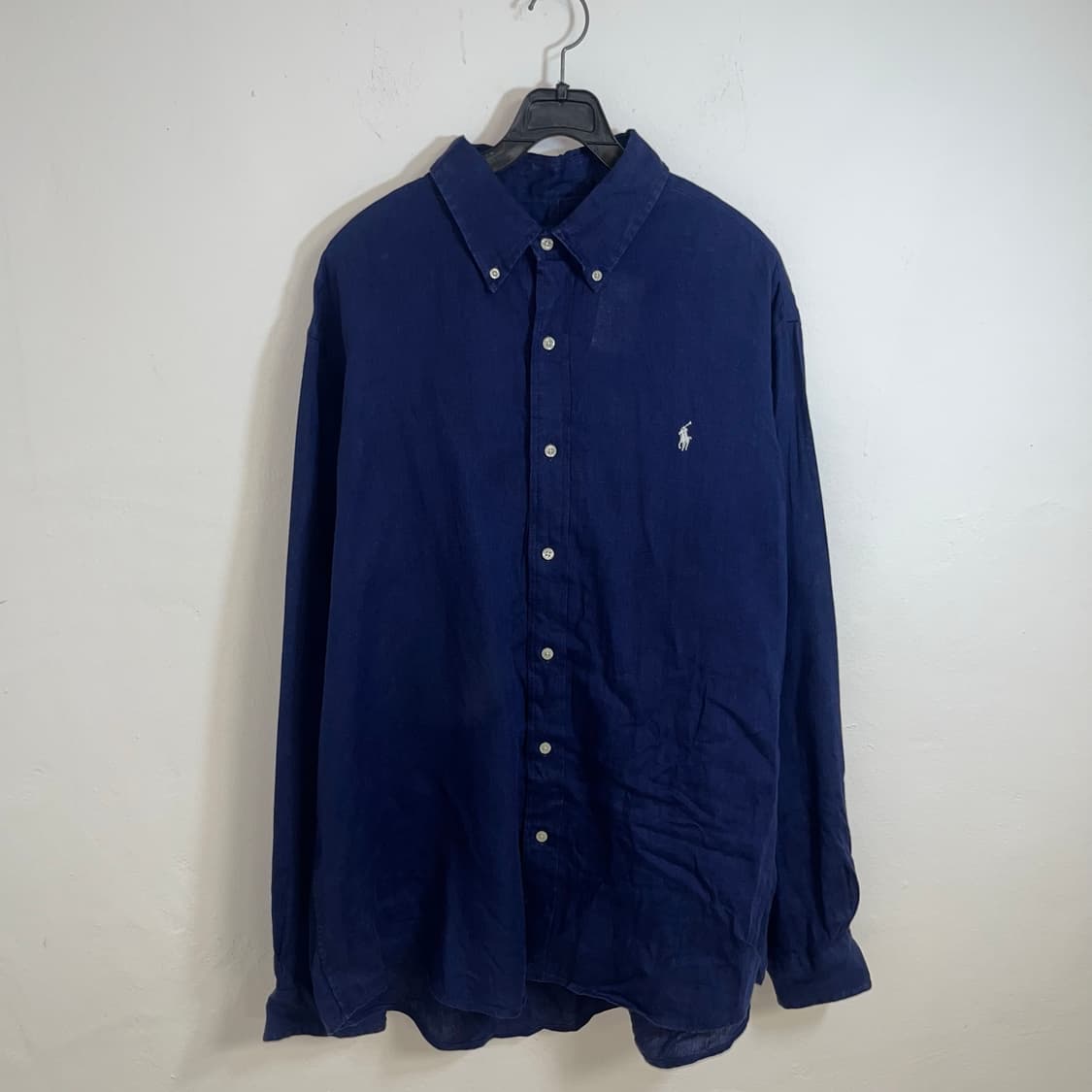 Polo Ralph Lauren Navy Linen Shirt 상품이미지3