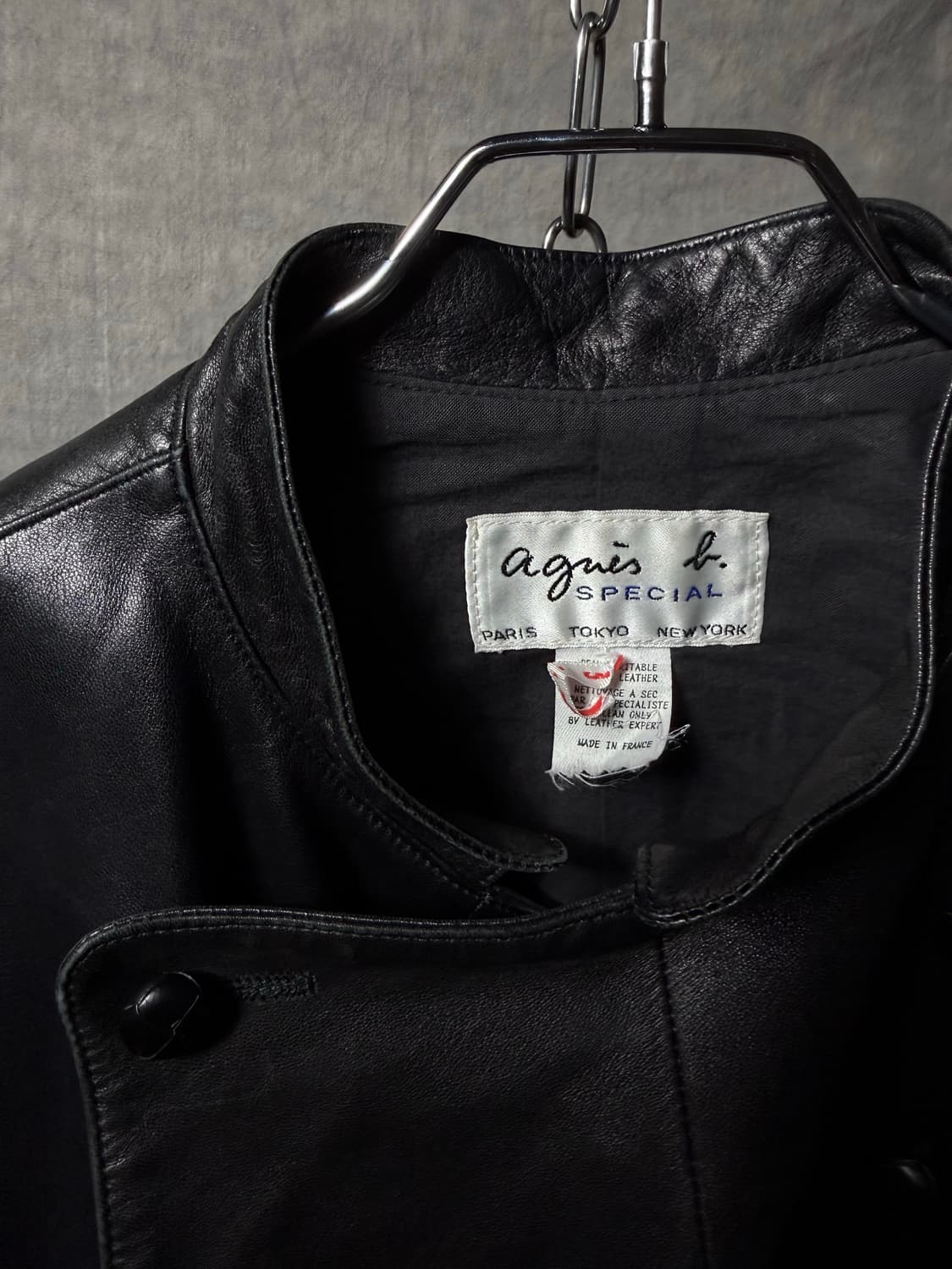 agnes b. Napoleon Leather Jacket 상품이미지8