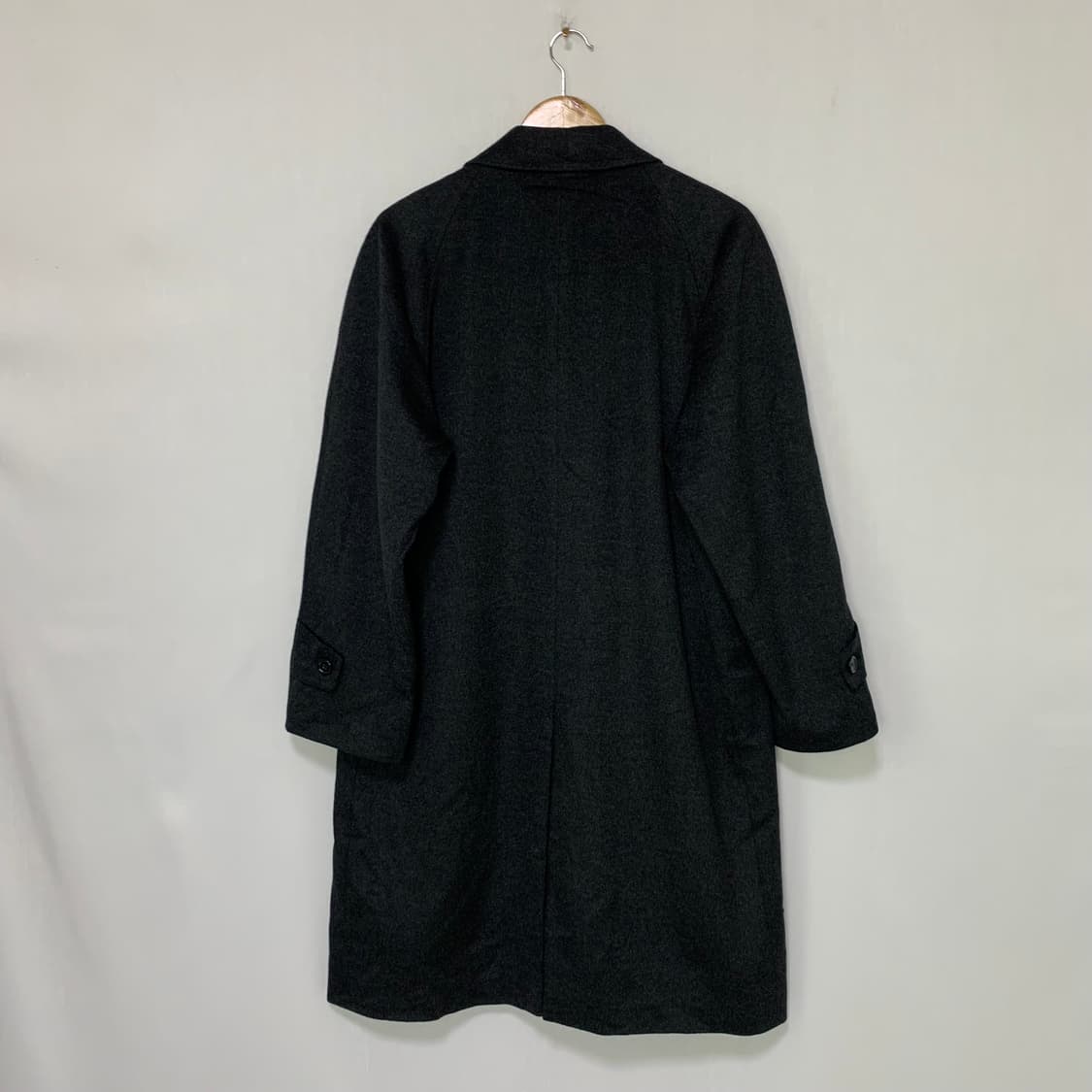 일본 빈티지 캐시미어 100 차콜 코트 95 jpn 상품이미지8