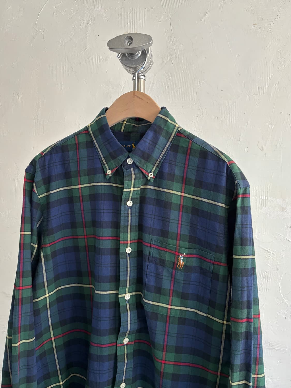 Polo 폴로 랄프로렌 신형 블루 타탄체크 클래식 핏 상품이미지2