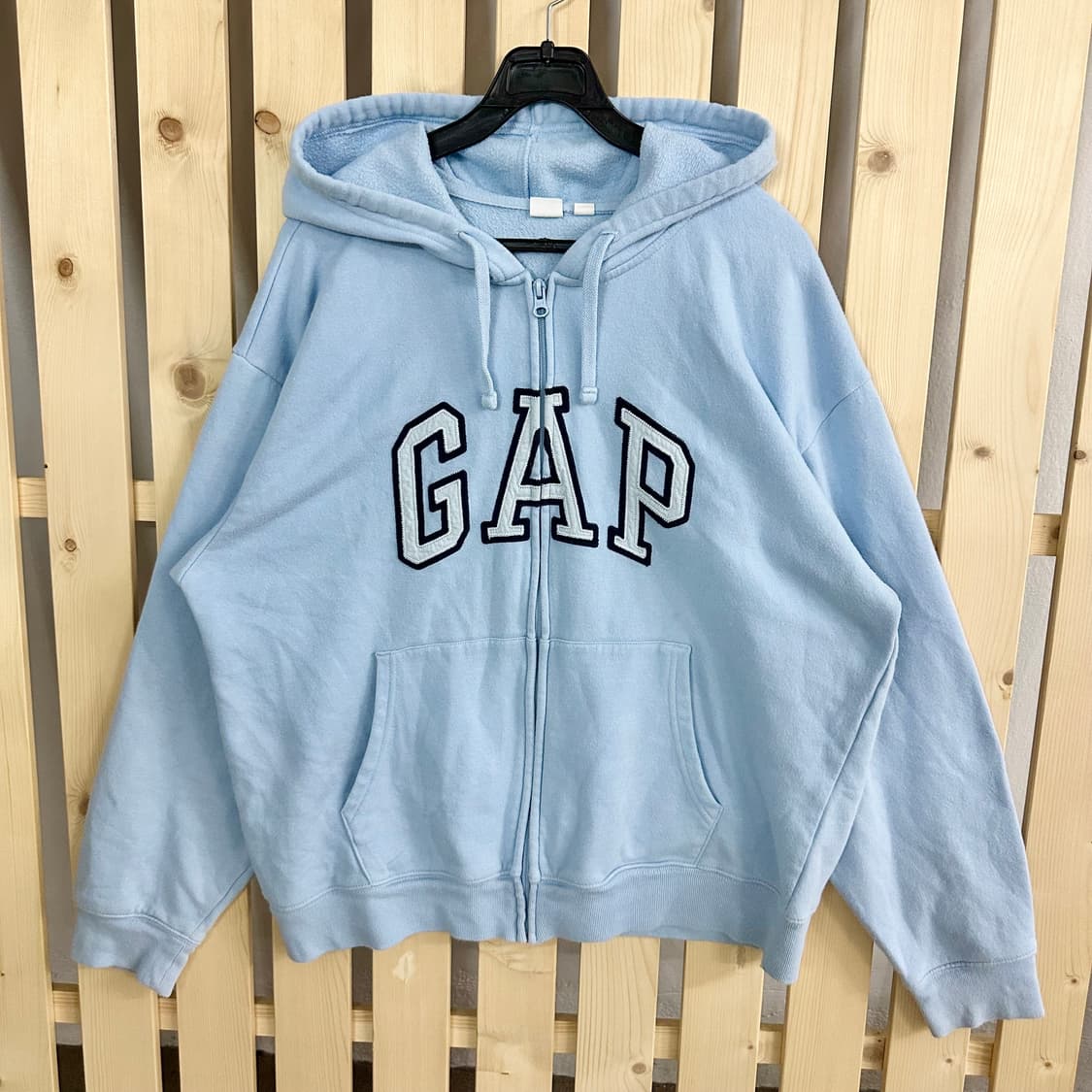 (L) GAP 갭 후드 집업 하늘색 스카이블루 상품이미지1