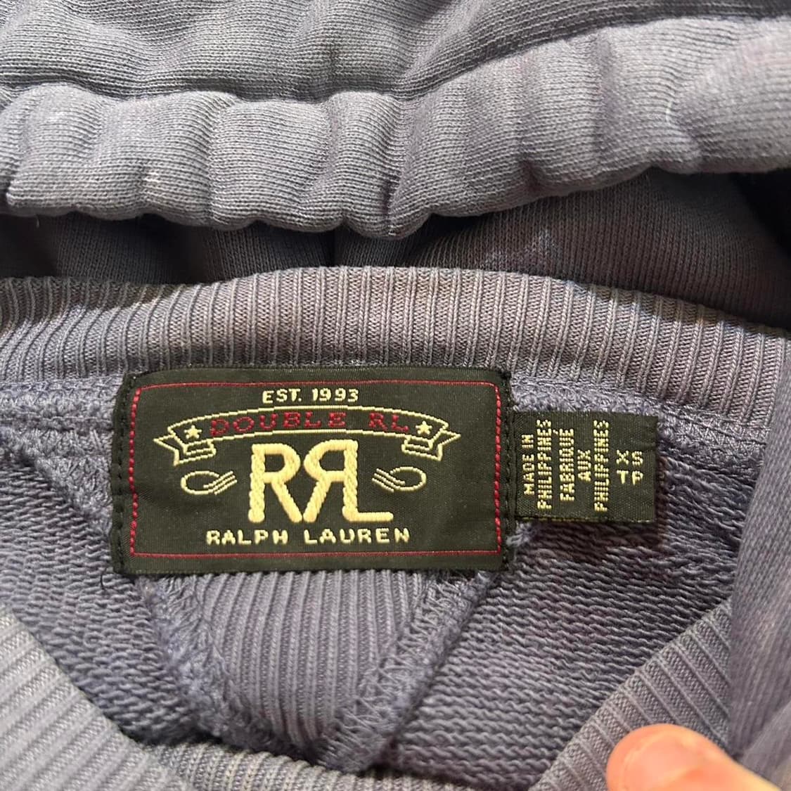RRL 더블알엘 인디고 코튼-블렌드 후디 상품이미지3