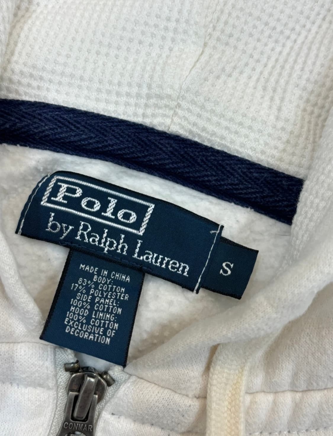 폴로 빅포니 화이트 후드집업 상품이미지2