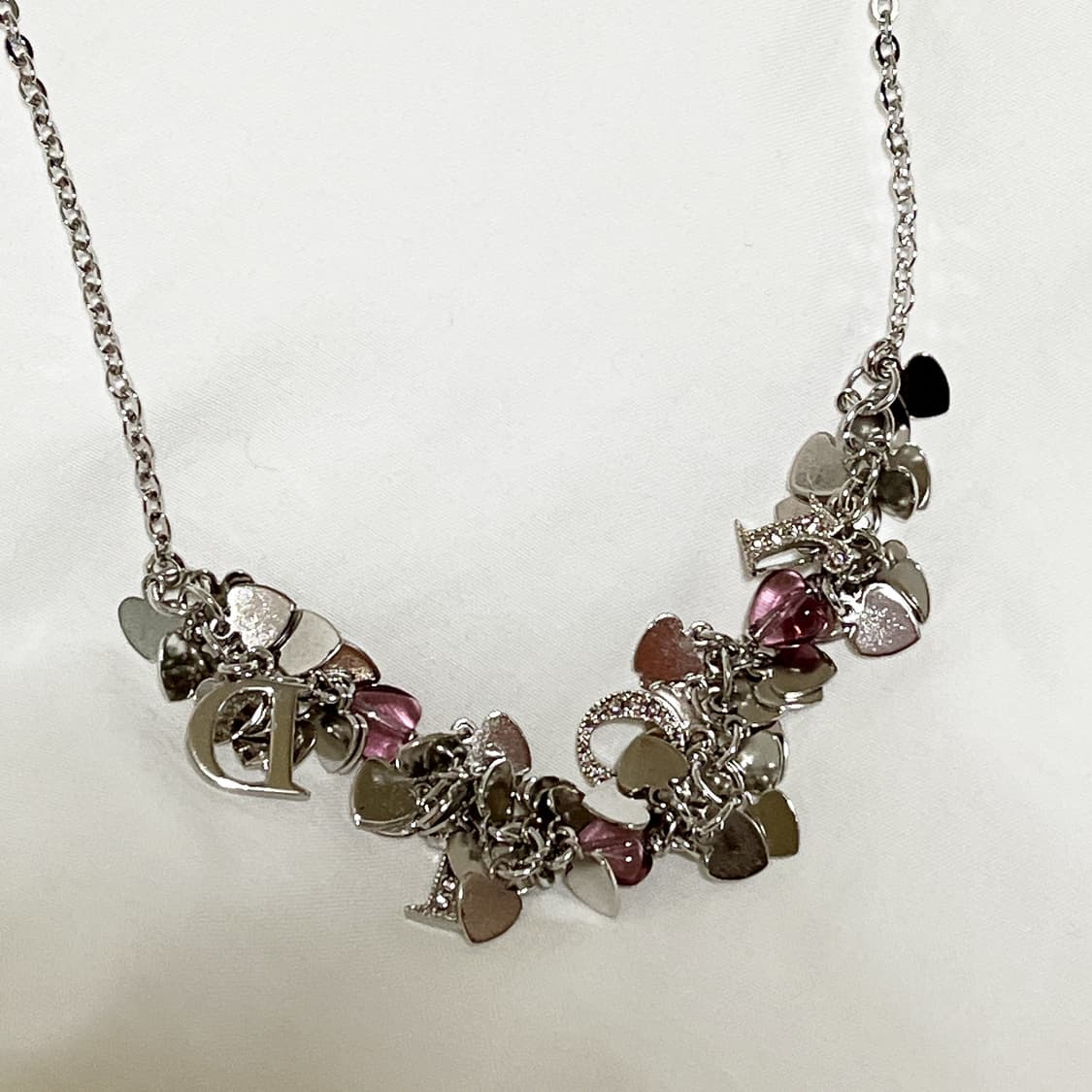 빈티지 ) dior 디올 하트칩 목걸이 상품이미지4