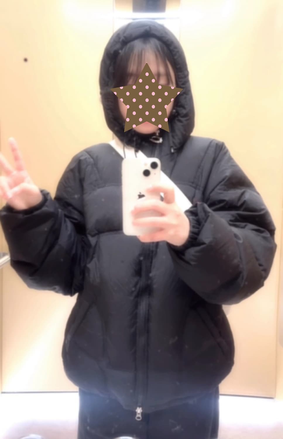 크리틱 웜홀 후드 푸퍼 자켓 패딩 블랙 상품이미지3