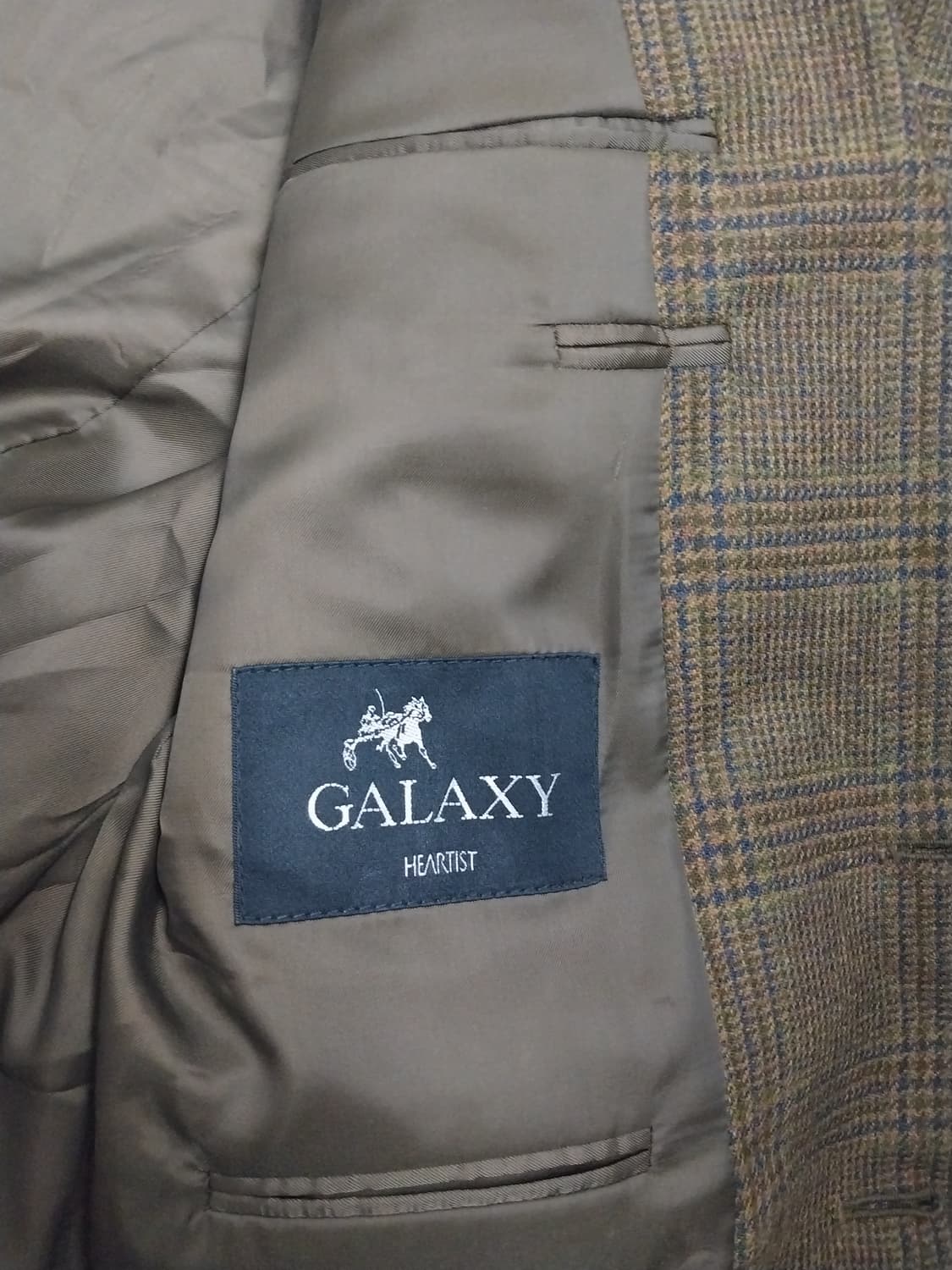 갤럭시 GALAXY 체크무늬 울 블레이져 100 상품이미지4