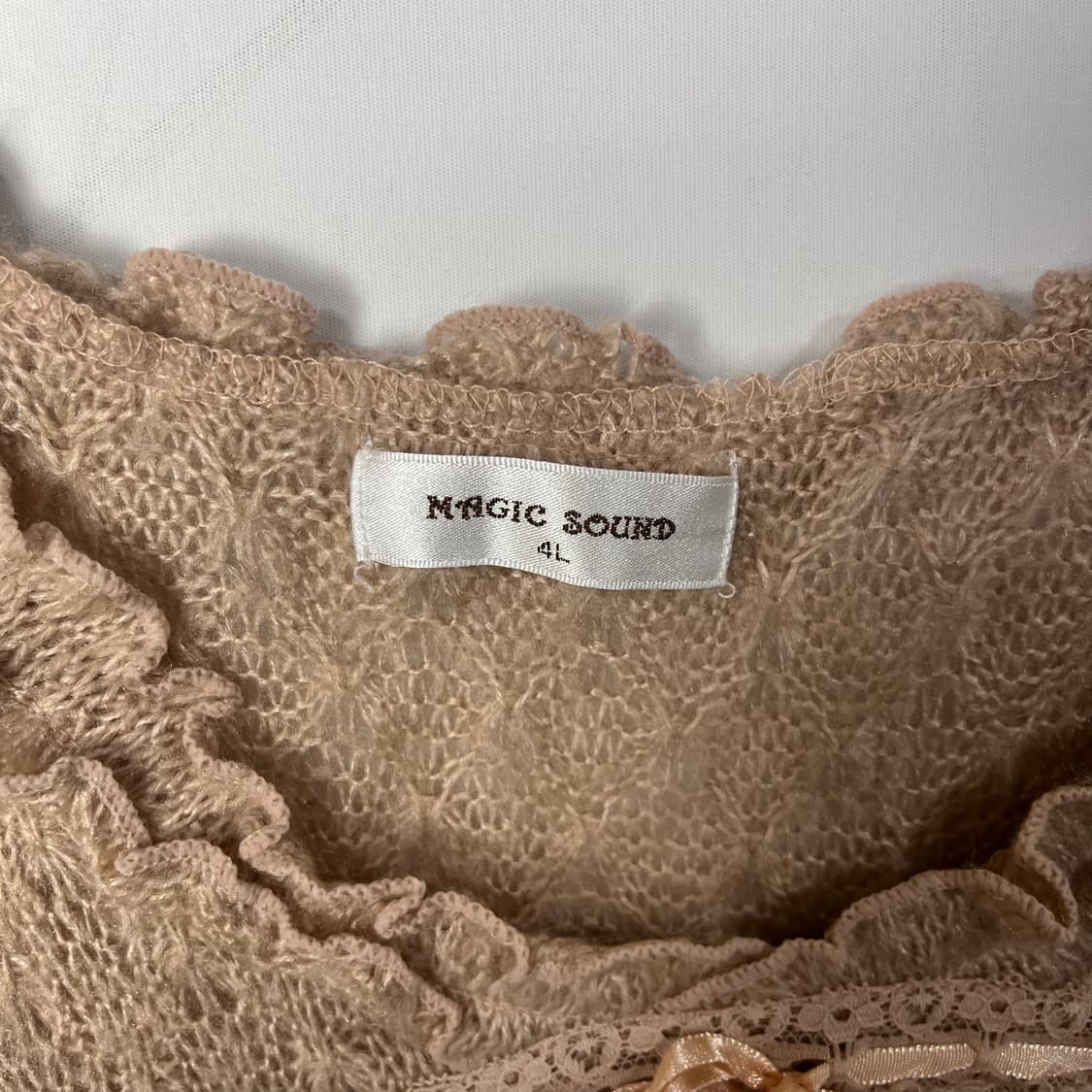 [JPN] 빈티지 크로쉐 레이어드 하프 니트 상품이미지5