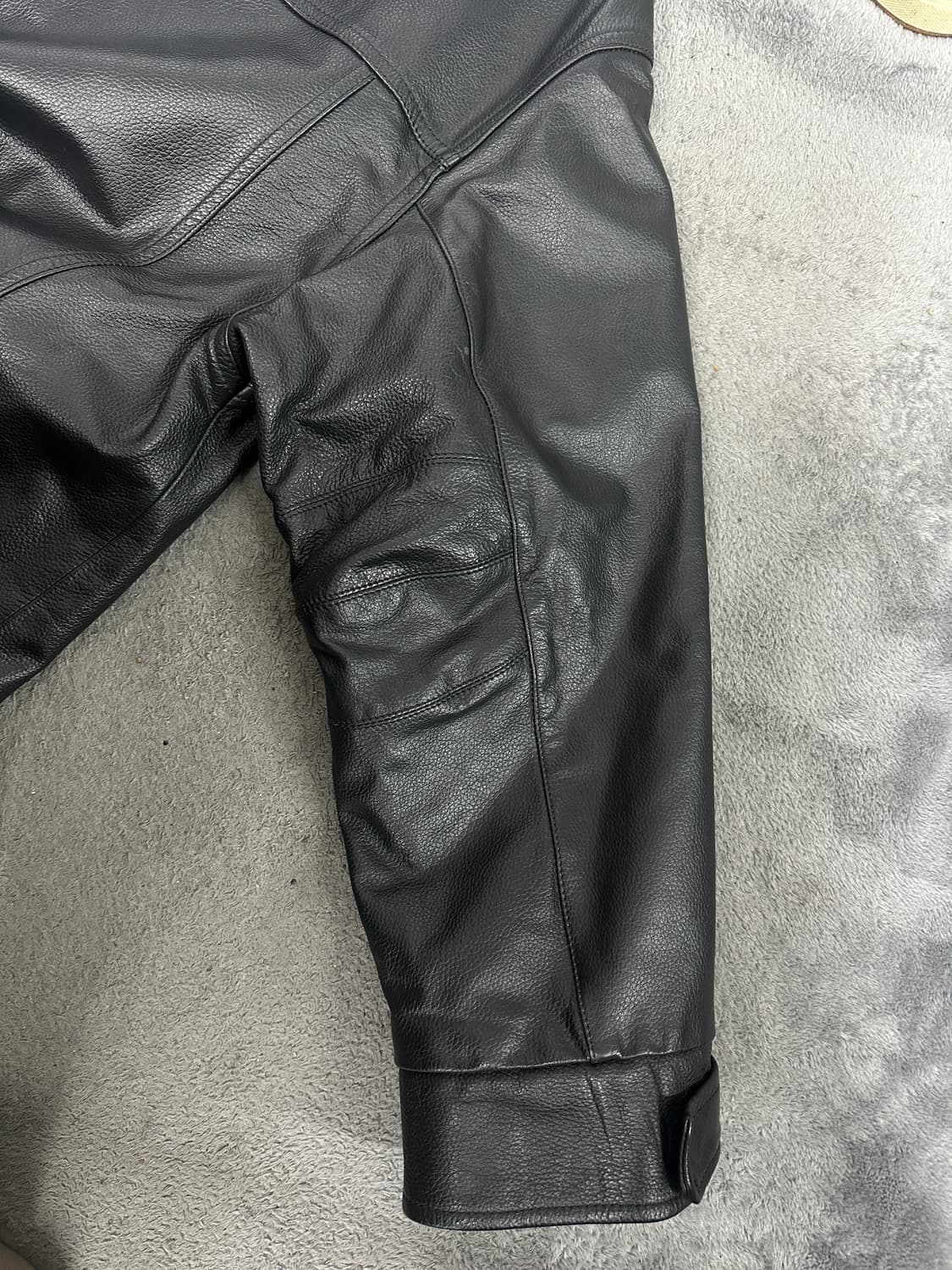 90s Armani Jeans 레더 자켓 M 상품이미지6