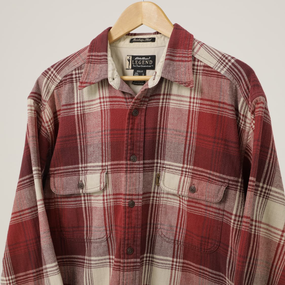 90s 에디바우어 레전드 코튼 플란넬 셔츠 상품이미지6