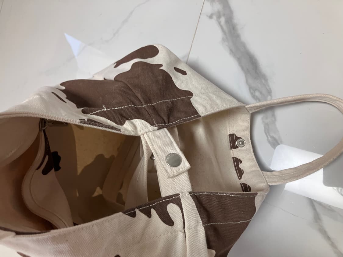 baggu 바쿠백 카우 패턴 캔버스 덕백 토트백 숄더백 크로스백 상품이미지5