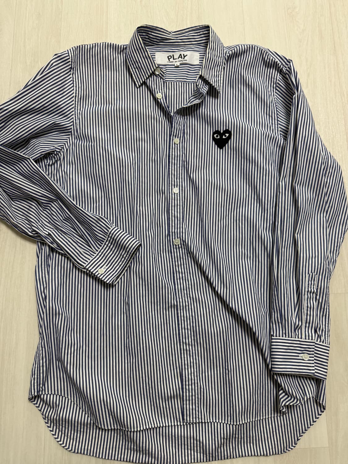 꼼데가르송 플레이 스트라이프 셔츠  상품이미지1
