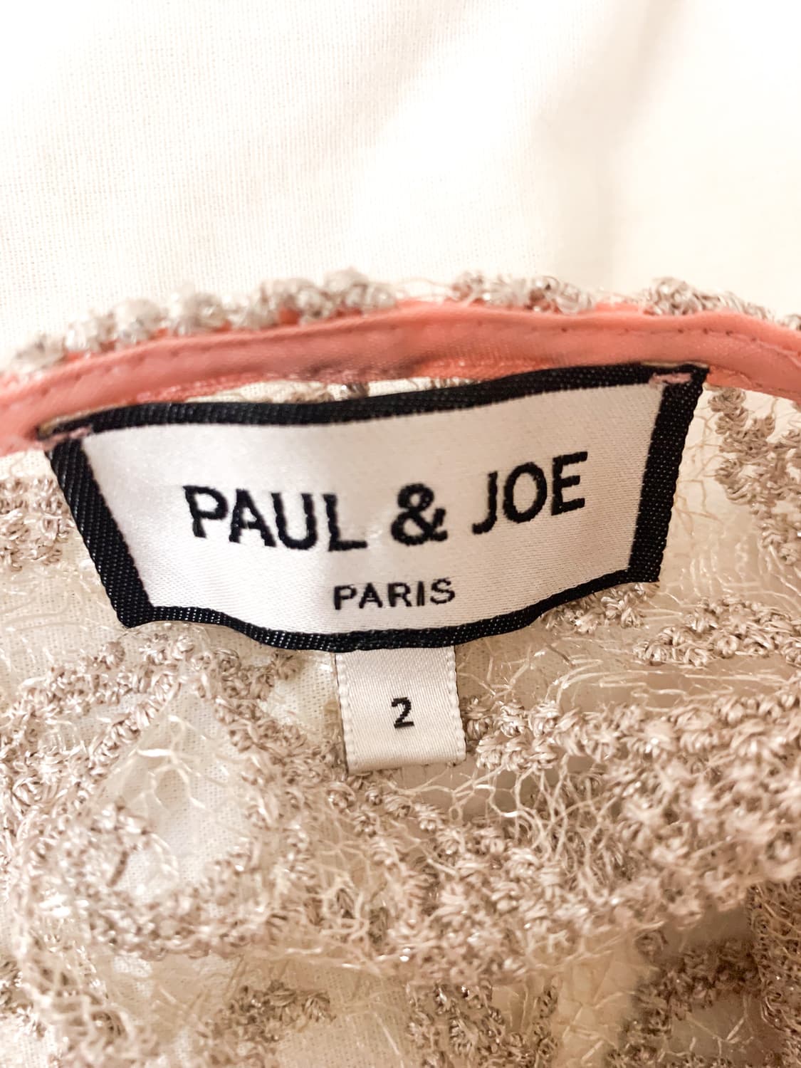 [S] 폴앤조 실크 레이스 셔링 블라우스 상품이미지8