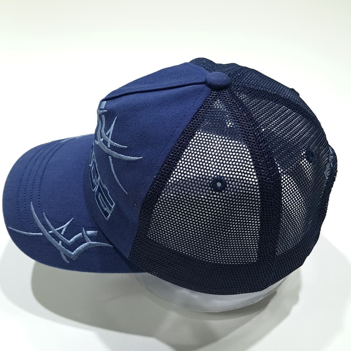 CK050 팔라스 트라이벌 자수 네이비 메쉬 트러커햇 모자 상품이미지3