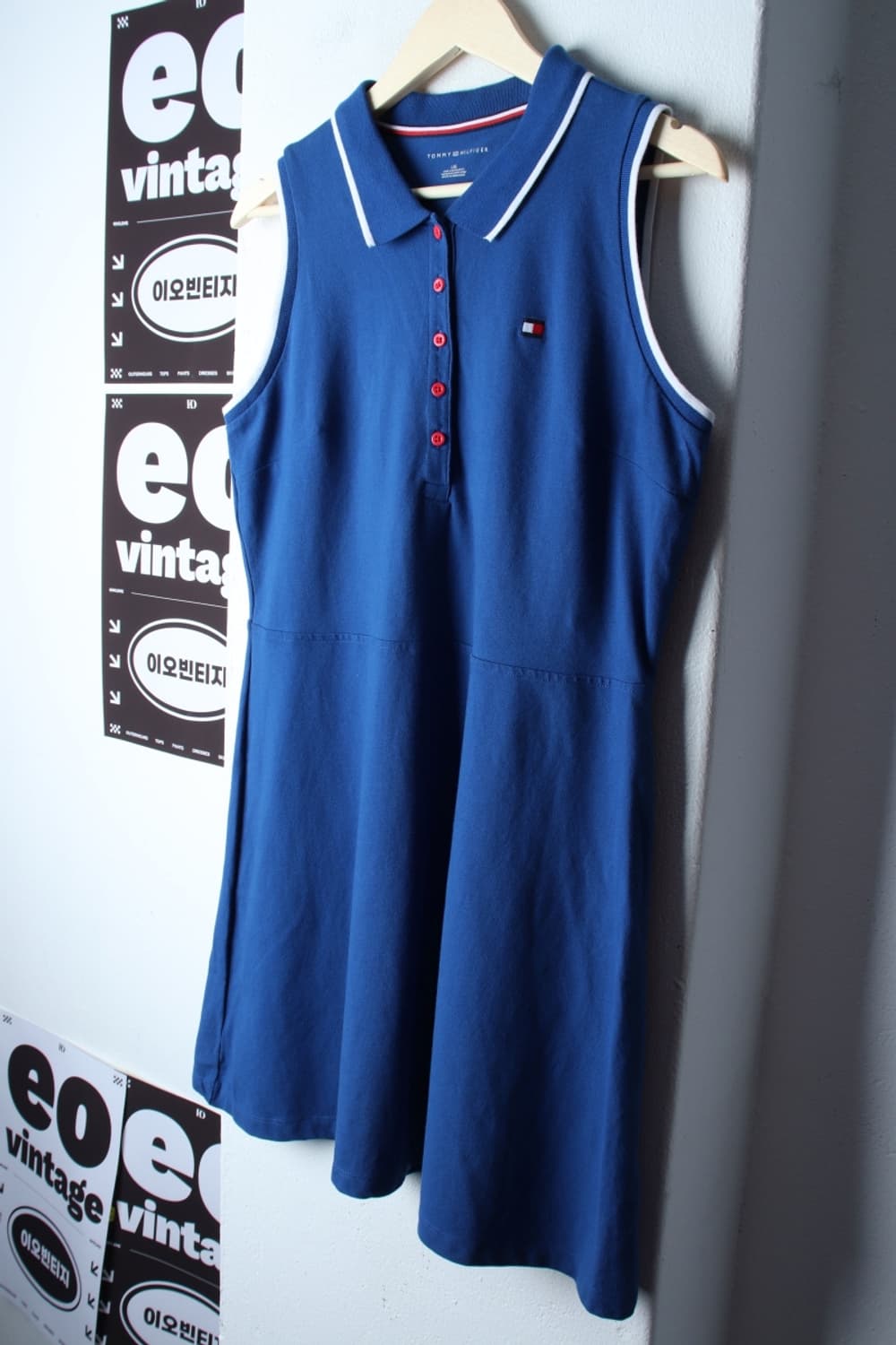 W(L-XL) 타미힐피거 반팔 카라 티셔츠 원피스 드레스-H32998 상품이미지1