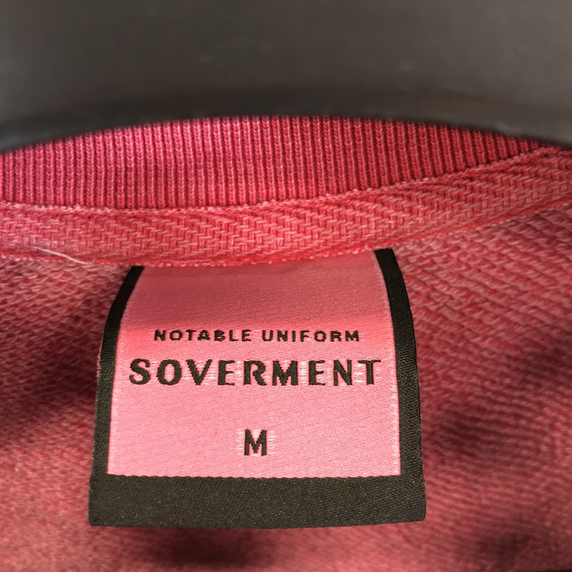 SOVERMENT 소버먼트 피그먼트 핑크 스웻셔츠 M 오버  상품이미지5