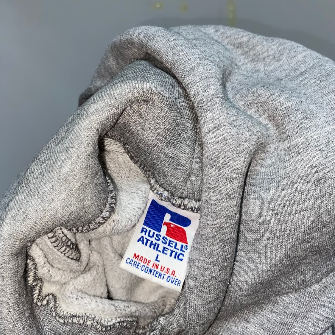 90년대 미제 러셀 에슬레틱 후디 그레이 상품이미지3