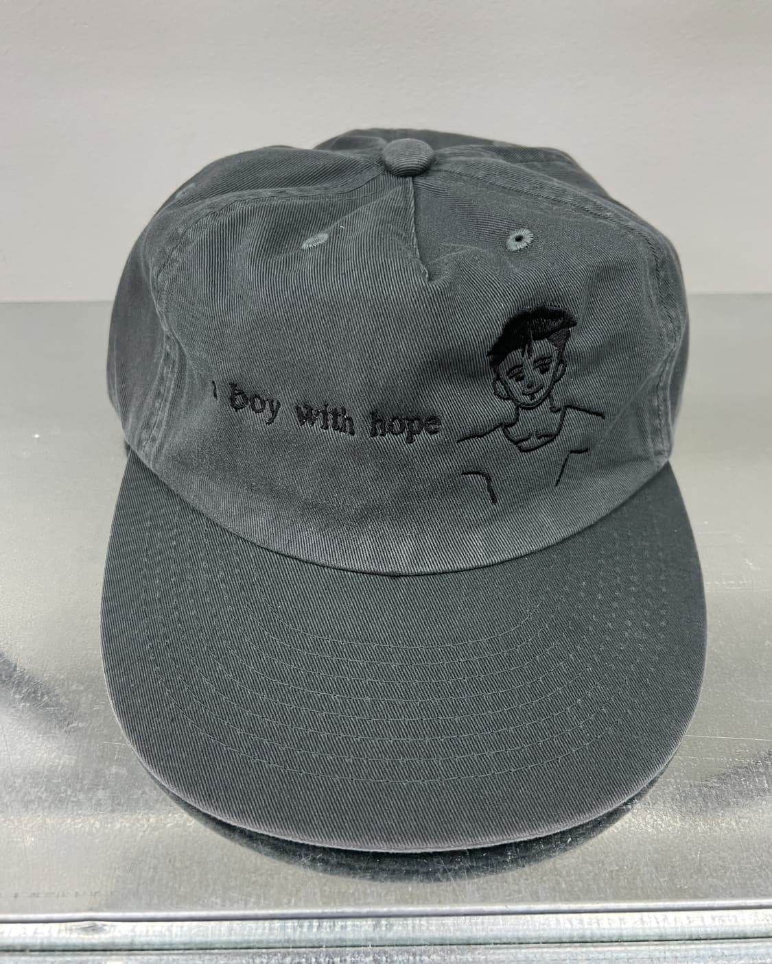 보이 휘드 호프 5 패널 캡 그레이 thelittlemarch 상품이미지4