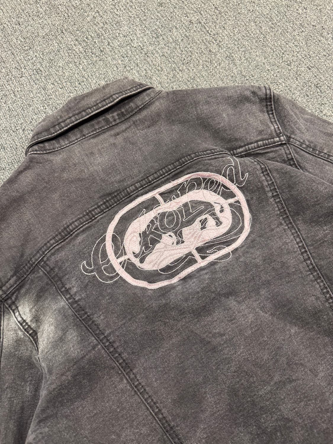 ECKO RAD 빈티지 여성 흑청 데님자켓 상품이미지7