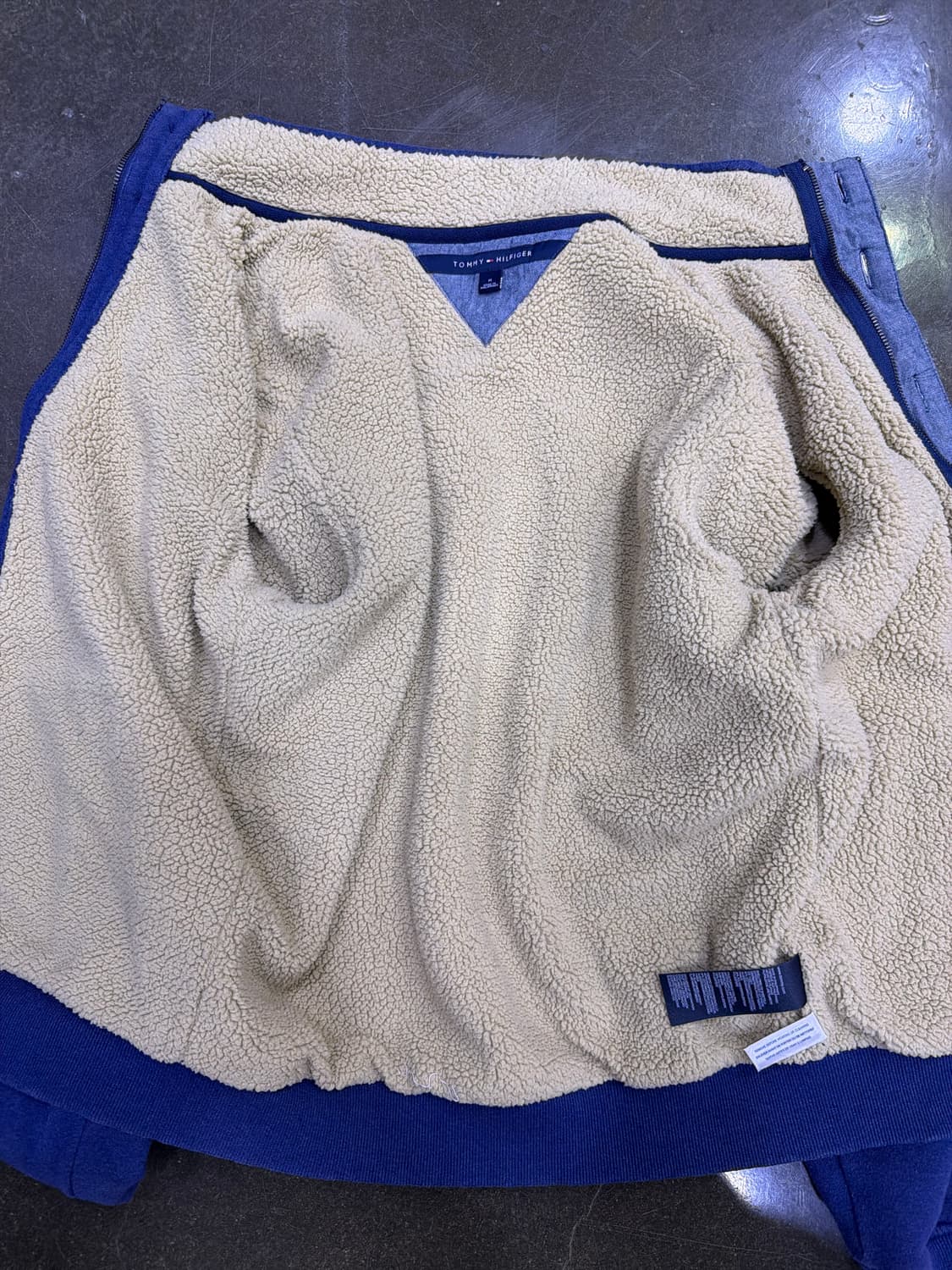 타미힐피거 양털 후리스 니트집업 버튼 자켓 M 상품이미지8