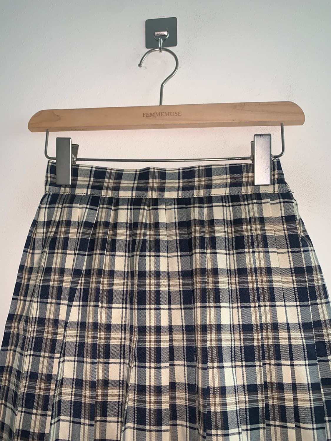 Check pleats short skirt 상품이미지2