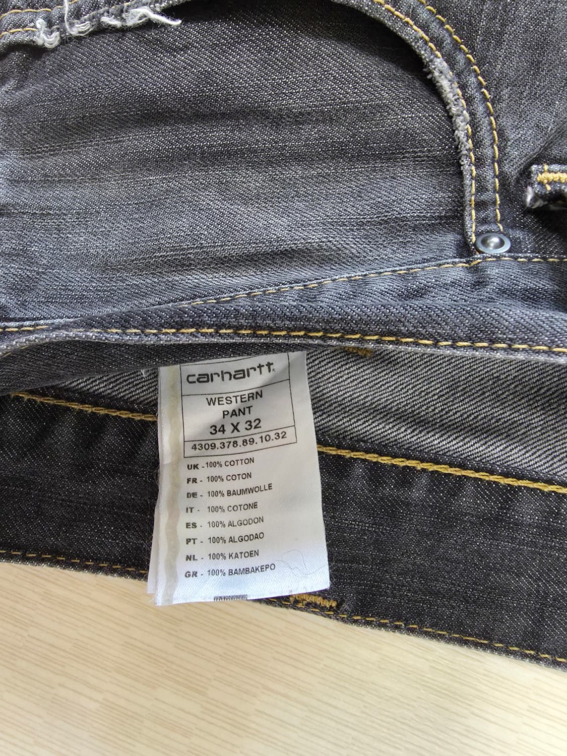 칼하트 웨스턴 데님팬츠 (허리34,길이32) 상품이미지2