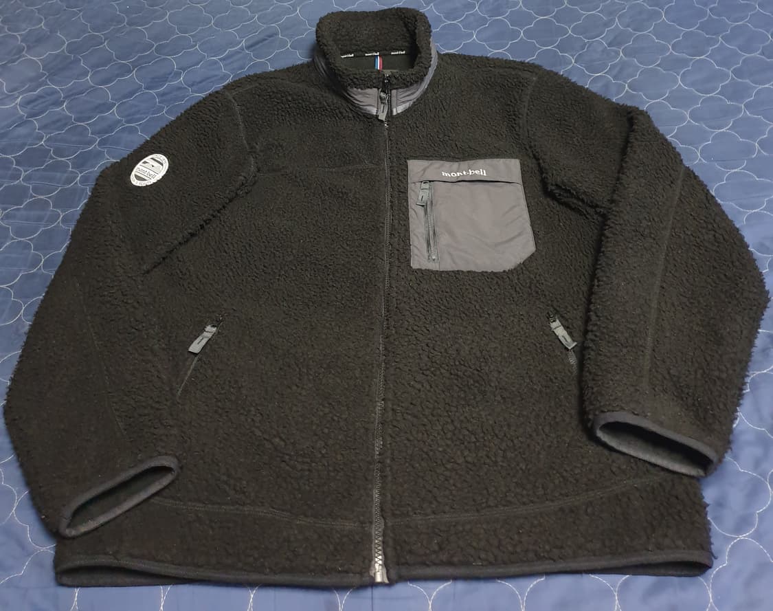 몽벨 스몰로고 양털 쉐르파 플리스 집업자켓 블랙 (105) 상품이미지1