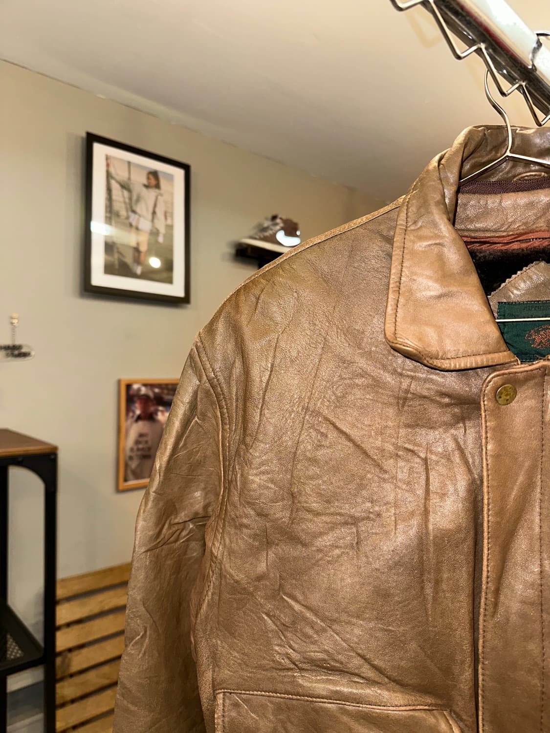 90’s Japanese shell-leather lining fur  상품이미지5