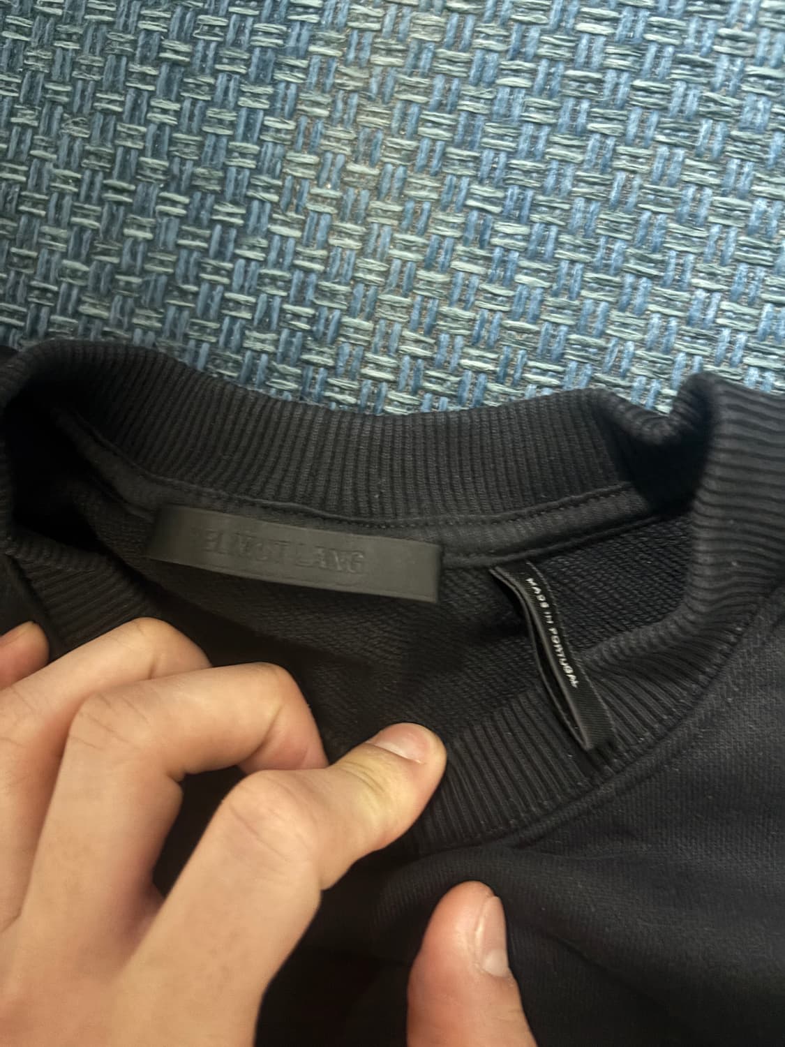 헬무트랭 맨투맨 블랙 s 상품이미지2