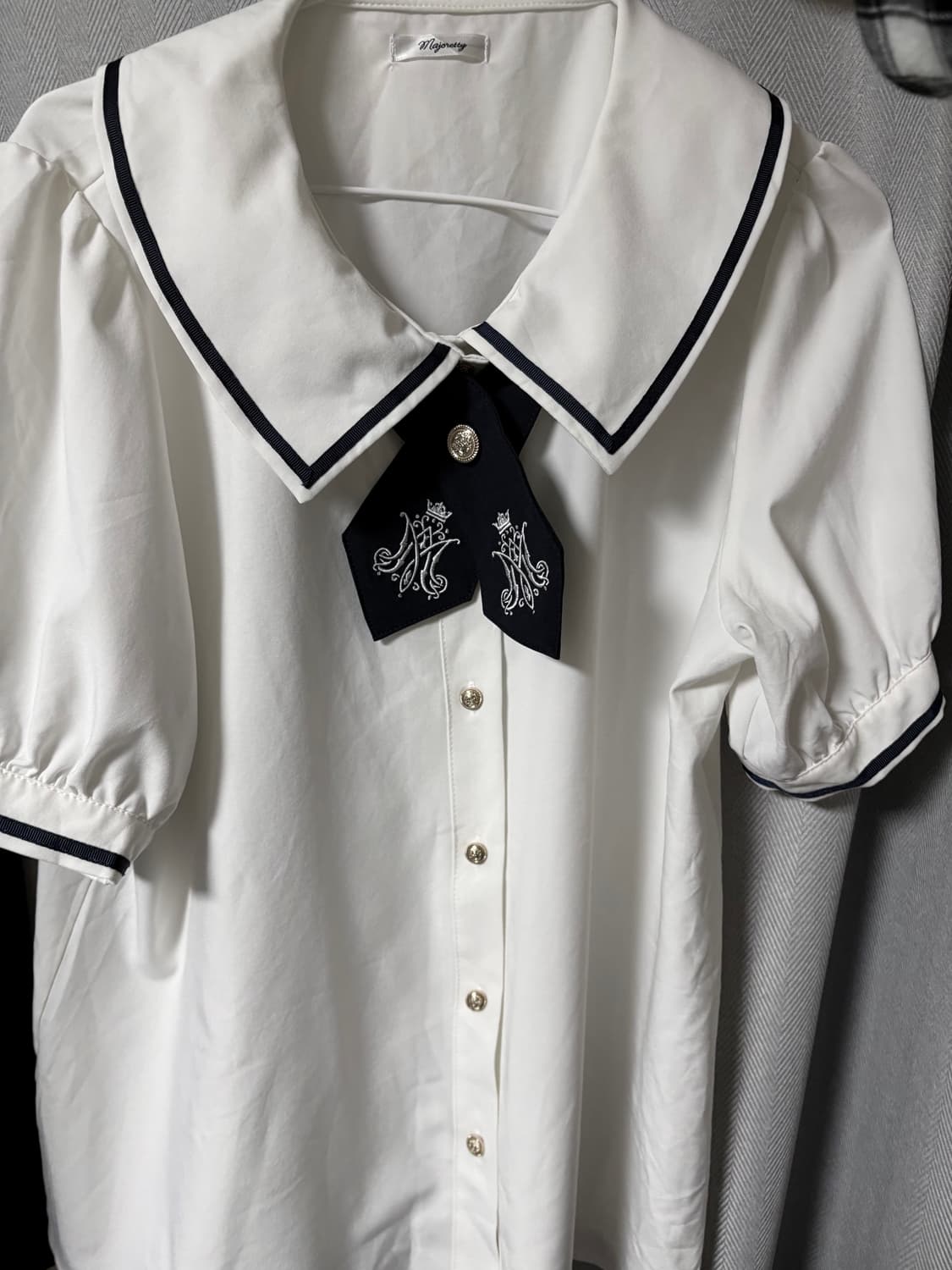 반팔 블라우스 판매 빈티지 공겜여주깔 상품이미지1