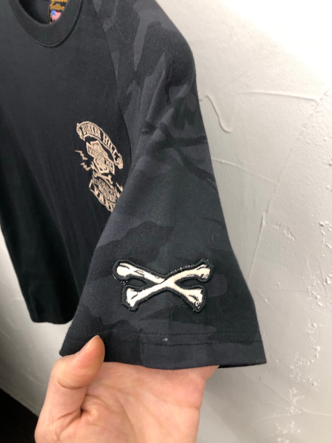 밴슨 카모 래글런 티셔츠 상품이미지5