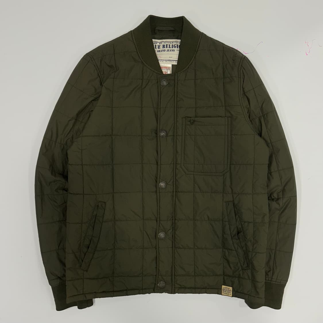 True religion 트루릴리젼 카키 퀼팅 경량패딩  상품이미지3