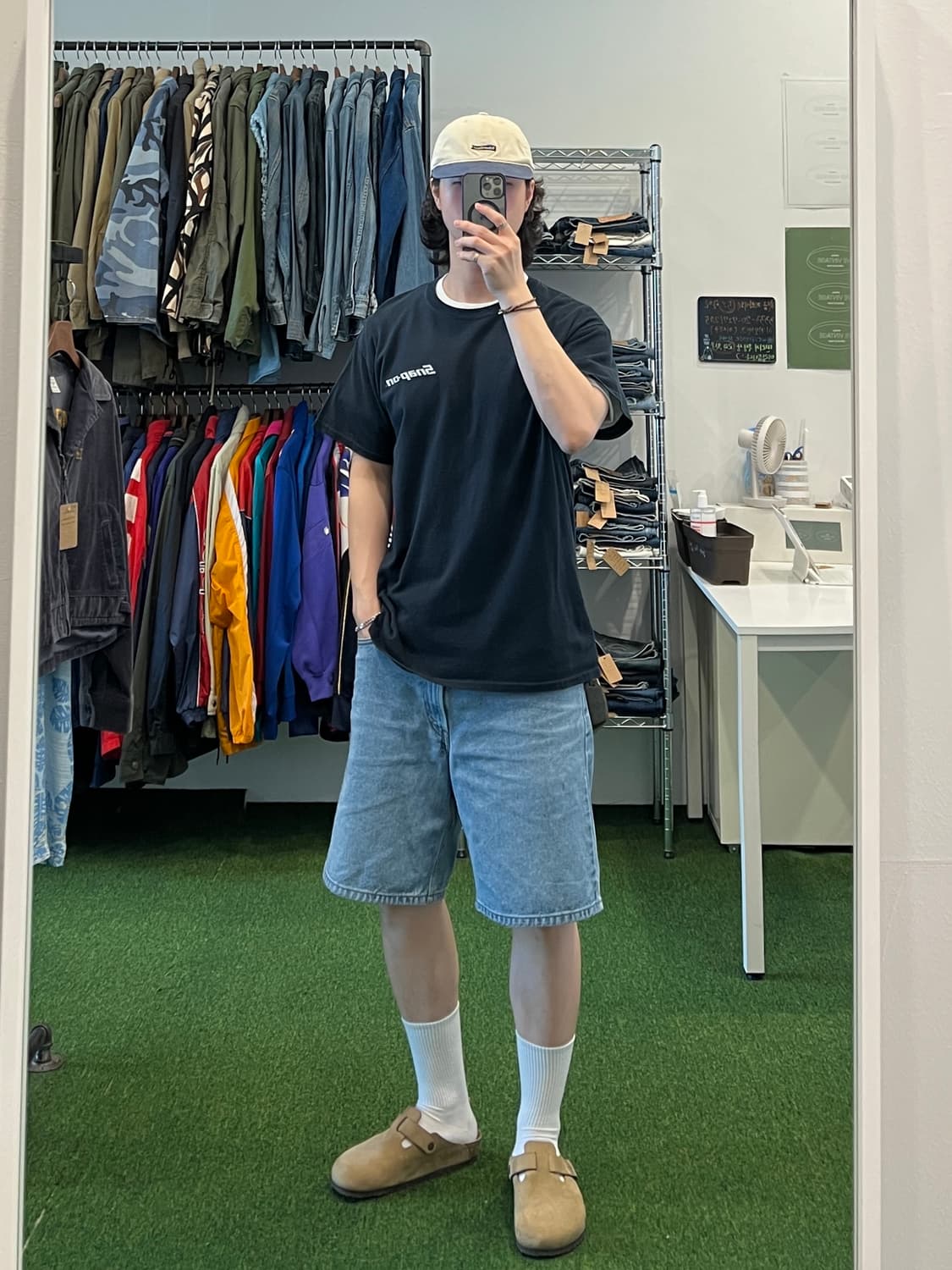 Snap-On 빈티지 올드카 프린팅 반팔 티셔츠 상품이미지3