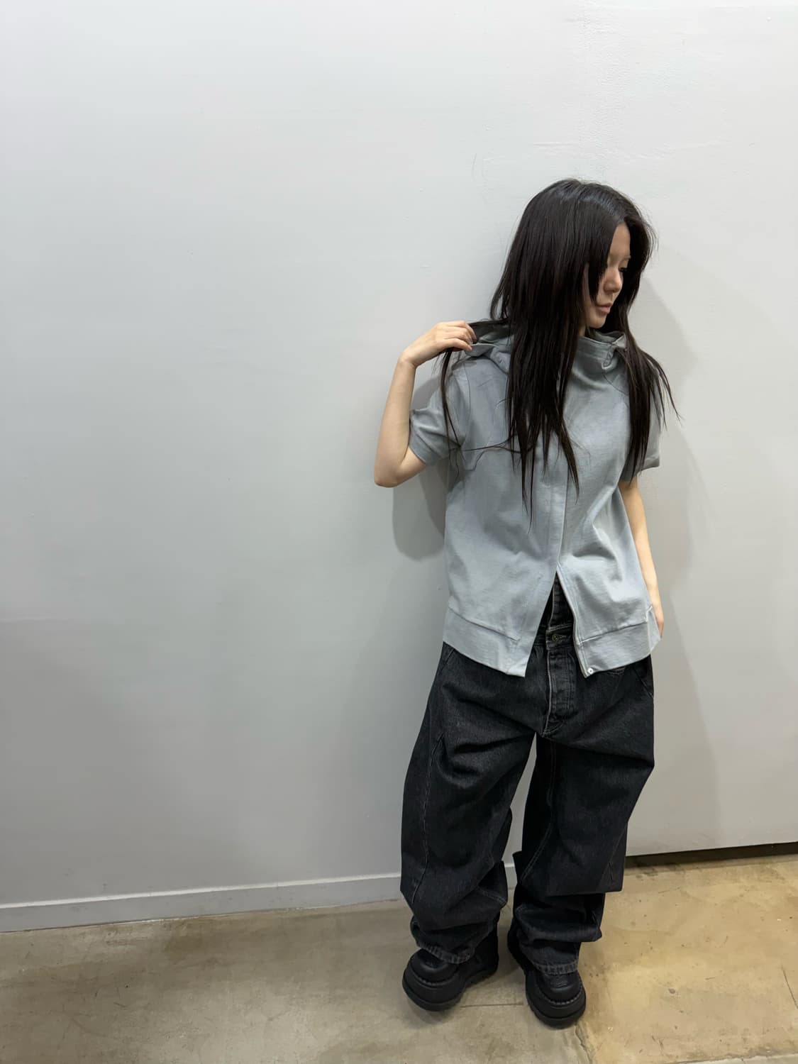 질 샌더 반팔 후드집업 자켓 상품이미지2