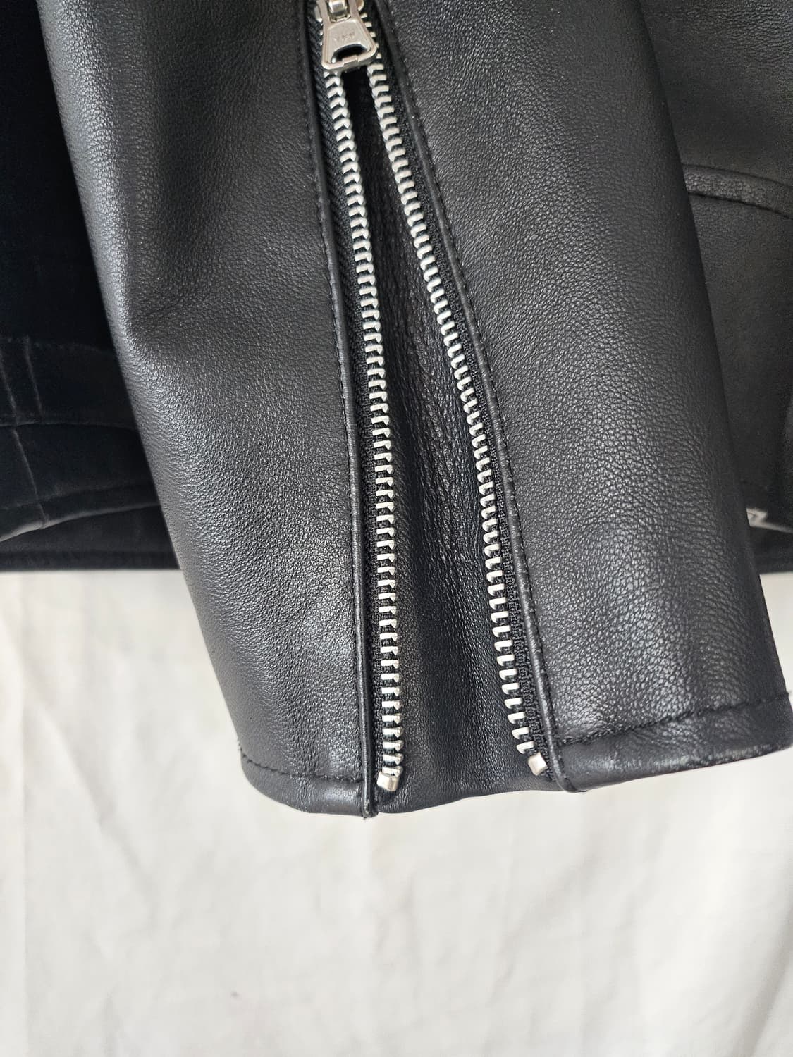 SSRL 블랙 양가죽 라이더 자켓 L 상품이미지5