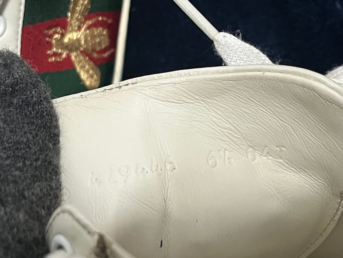 구찌 에이스 꿀벌 자수 스니커즈 270(41)  정품 상품이미지8