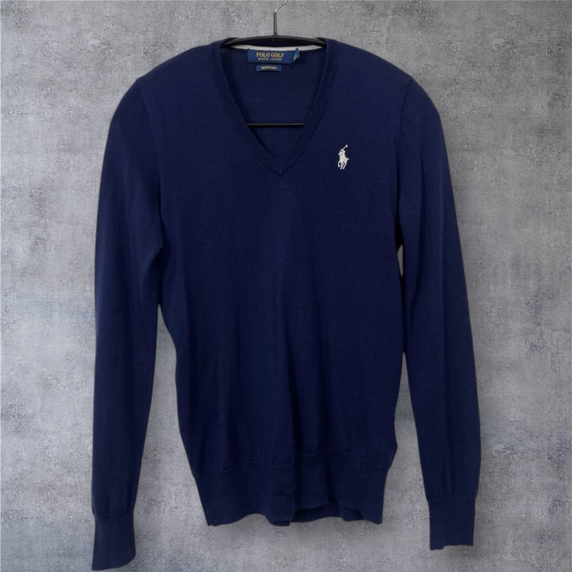 폴로 랄프로렌 골프 네이비 메리노울 브이넥 니트 S 상품이미지7