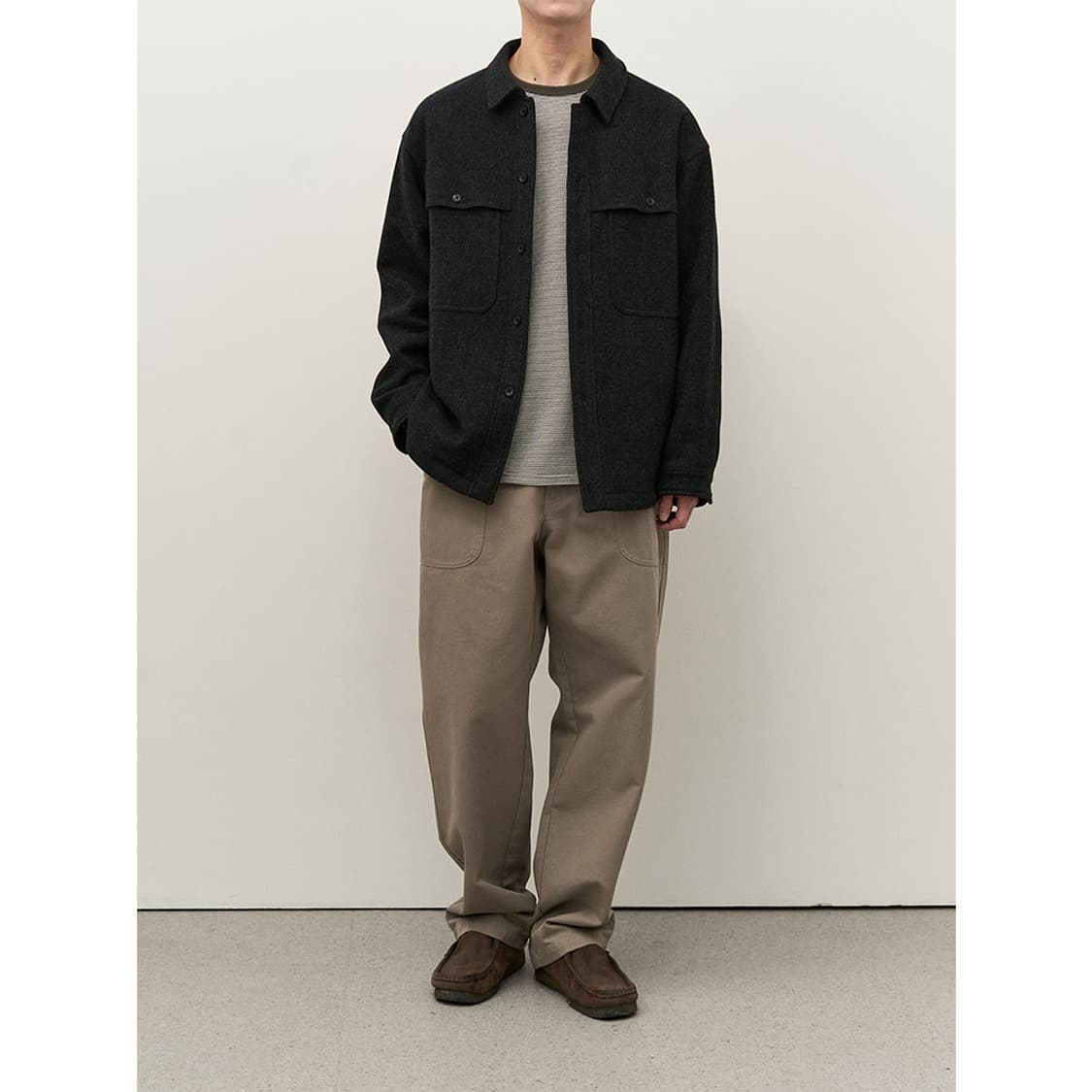 러프사이드 울 필드 자켓 2사이즈 차콜 상품이미지2