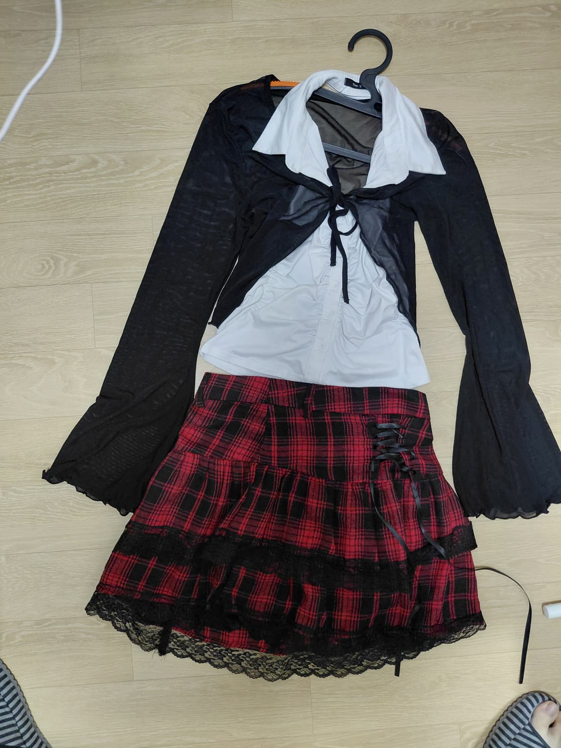 쉬인 캐캐체깔 Y2K 갸루펑크 세트 상품이미지1