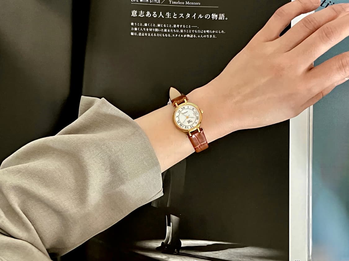 버버리 골드 라운드 여성시계 상품이미지10