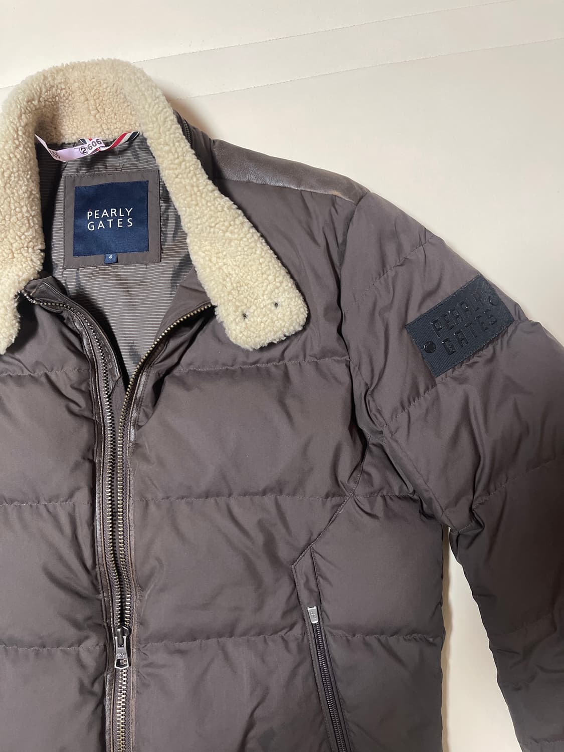 PEARLY GATES 양모 칼라 구스 재킷 상품이미지3